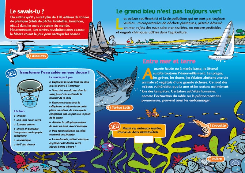 Exemple de page du magazine Petit Gibus